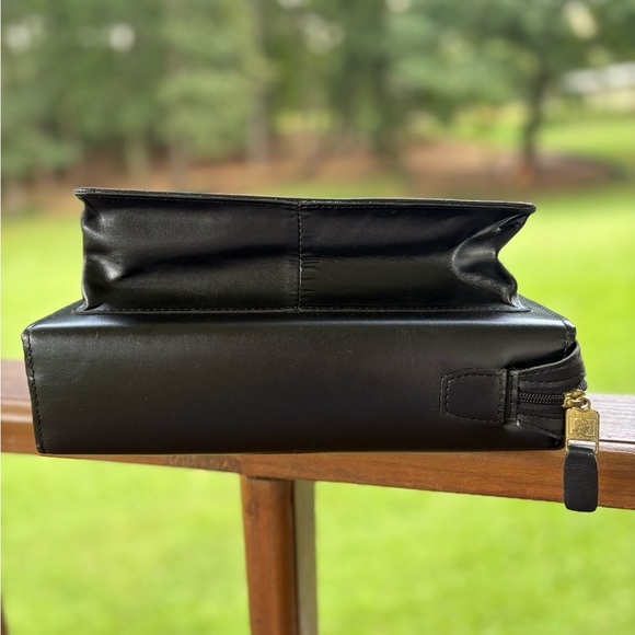 Franklin Covey Black Leather Planner / Organizer Bag - Picture 8 of 15